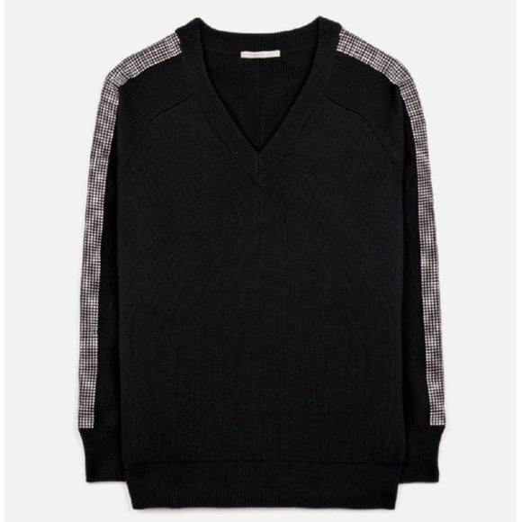 💎Christopher Kane Crystal V-Neck Sweater - Picture 1 of 12